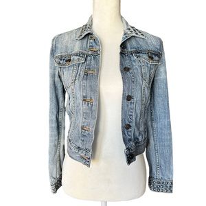 ❣️SALE❣️BDG Women’s Cropped Distressed Studded Denim Jean Jacket
